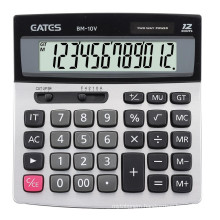 Solar Square Calculator 12 digits retractable bracket with metal plate